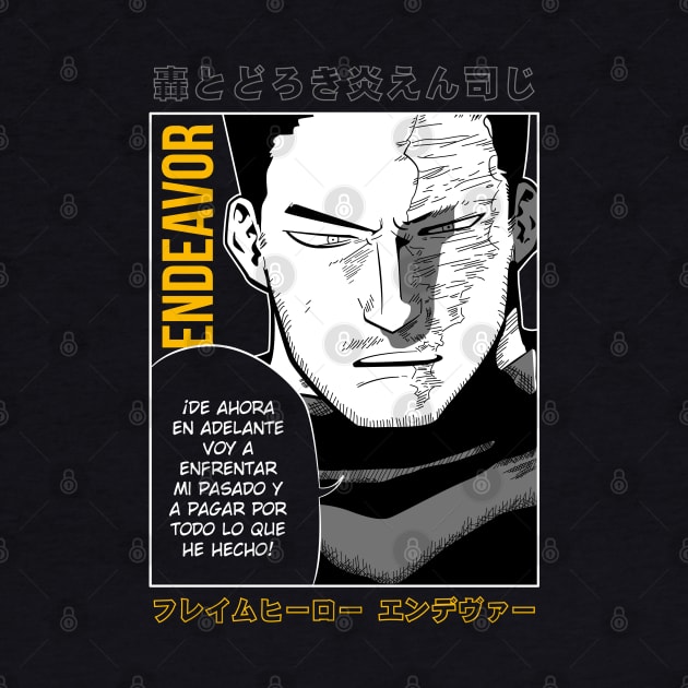 Endeavor Manga fanart by Planet of Tees